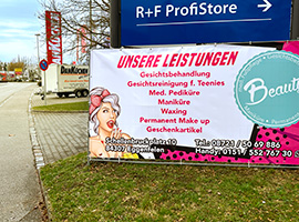 Produktbeispielbild Banner am Strassenrand